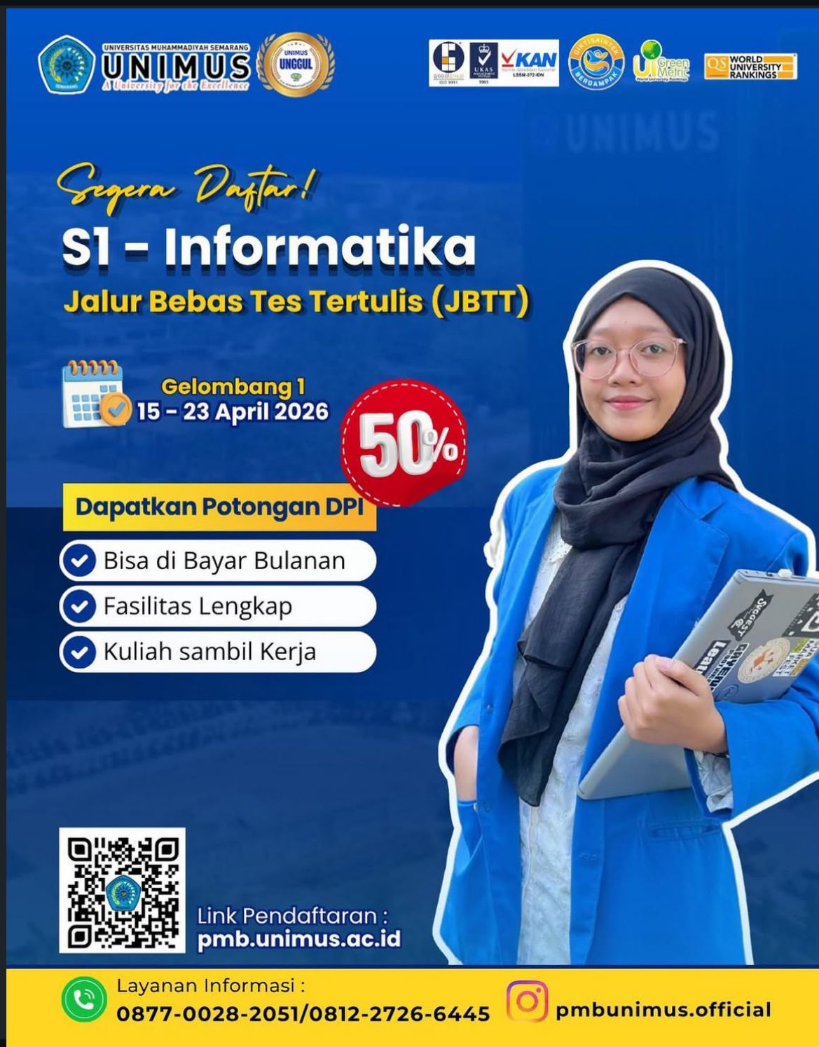 Pendaftaran Mahasiswa Baru UNIVERSITAS MUHAMMADIYAH SEMARANG